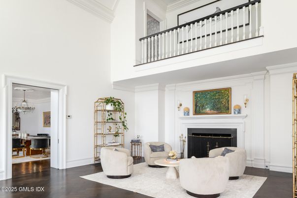 Chandelier, Dining room, Fireplace, Interior, Living room, Wood Texture Flooring
