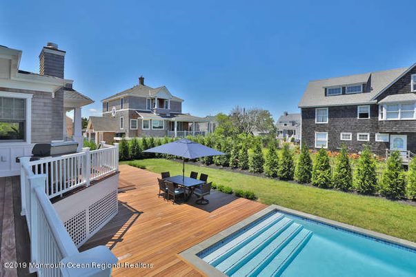 Backyard, Exterior, Pool, Wood Texture Flooring