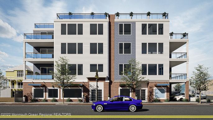 Exterior, Facade, Condo Building