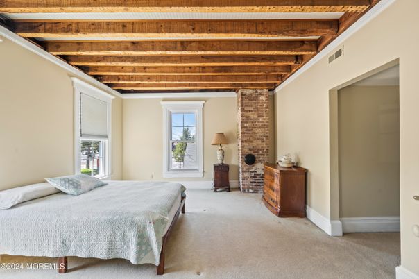 Bedroom, Interior, Wooden Beams