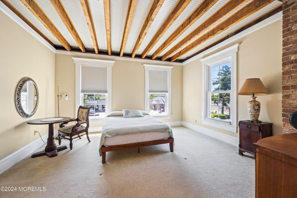 Bedroom, Interior, Stone Walls, Wooden Beams