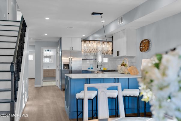 Interior, Kitchen, Pendant Lights, Recessed Lighting, Stainless Steel Appliances