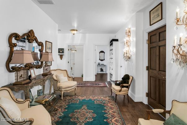 Chandelier, Interior, Wood Texture Flooring