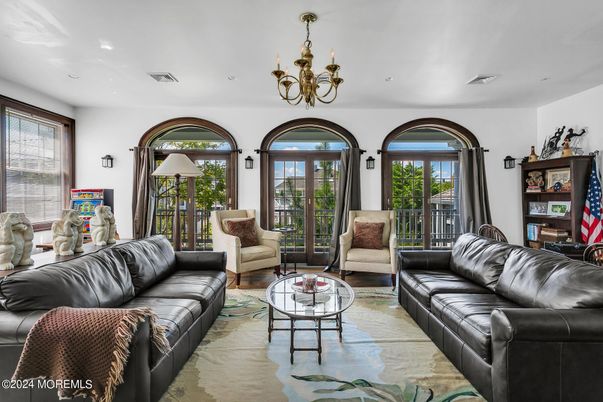 Chandelier, Interior, Living room, Recessed Lighting