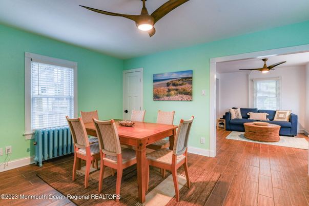 Dining room, Interior, Wood Texture Flooring