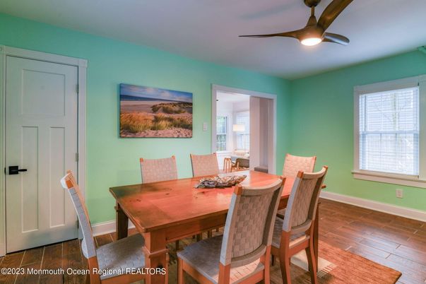 Dining room, Interior, Wood Texture Flooring