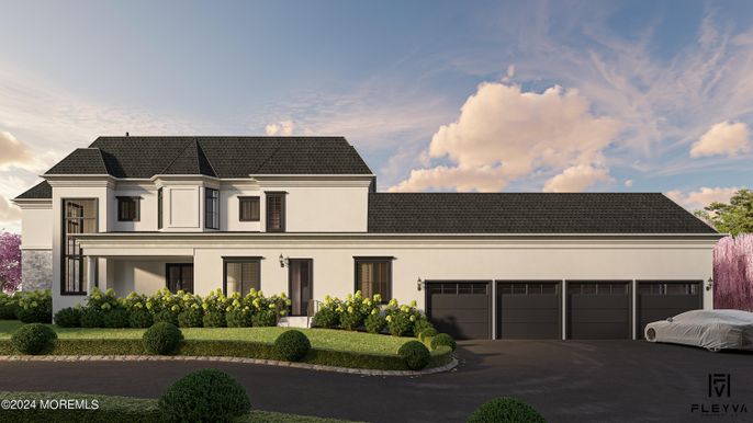 Attached, Exterior, Facade, French Provincial