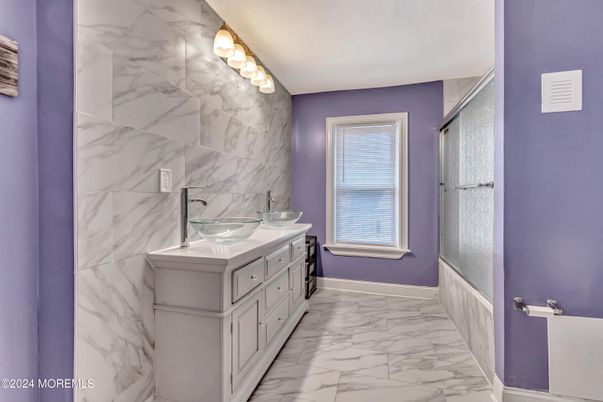 Bathroom, Dual Sink Vanities, Interior, Marble, Marble Walls