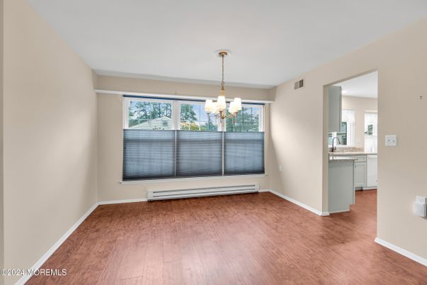 Chandelier, Empty room, Interior, Wood Texture Flooring
