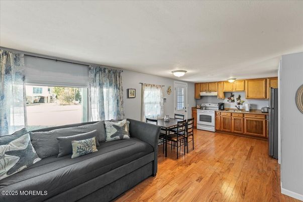 Dining room, Interior, Kitchen, Living room, Wood Texture Flooring