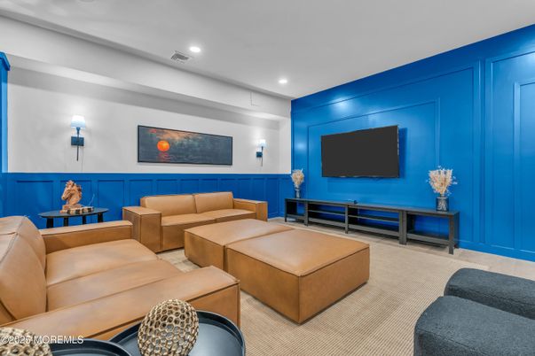 Interior, Living room, Recessed Lighting, Theatre Room