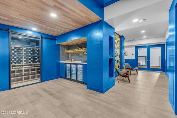 Interior, Recessed Lighting, Wine Storage, Wooden Ceilings, Wood Texture Flooring, Wooden Walls