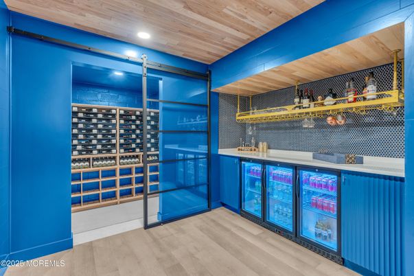 Interior, Recessed Lighting, Wine Storage, Wooden Ceilings, Wood Texture Flooring
