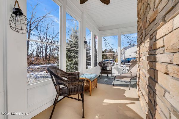 Interior, Stone Walls, Sun Room