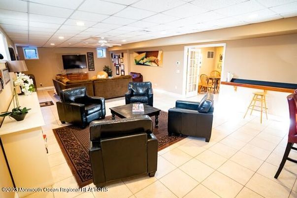 Interior, Living room, Recessed Lighting