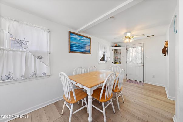 Dining room, Interior, Wood Texture Flooring