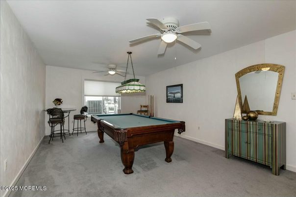 Billiard Table, Game Room, Interior, Pendant Lights