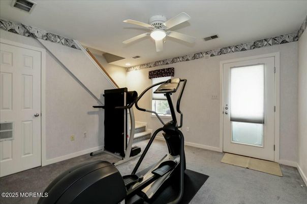 Fitness Equipment, Interior, Recessed Lighting