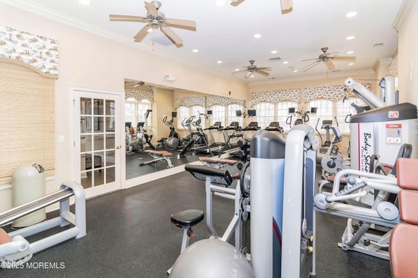 Fitness Equipment, Gym, Interior, Recessed Lighting