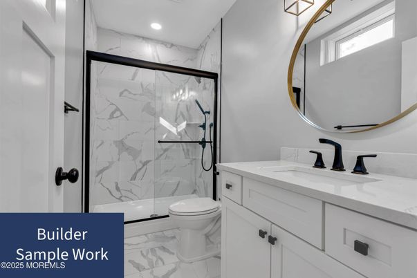 Bathroom, Glass Shower, Interior, Marble, Marble Walls, Recessed Lighting