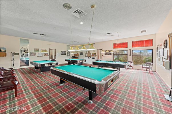 Billiard Table, Game Room, Interior, Pendant Lights, Recessed Lighting