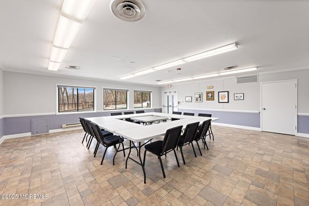 Dining room, Interior, Recessed Lighting