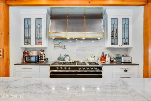 Interior, Kitchen, Marble, Marble Walls, Stainless Steel Appliances