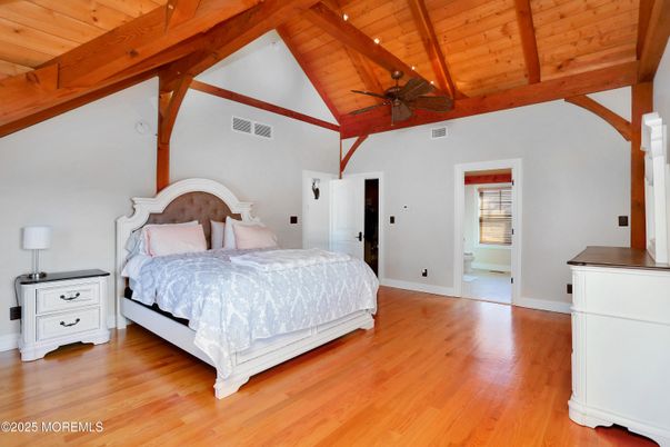 Bedroom, Interior, Wooden Beams, Wooden Ceilings, Wood Texture Flooring