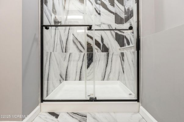 Bathroom, Glass Shower, Interior, Marble, Marble Walls