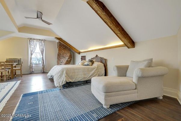 Bedroom, Dining room, Interior, Wooden Beams, Wood Texture Flooring
