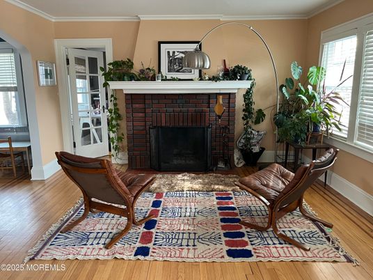 Fireplace, Interior, Wood Texture Flooring