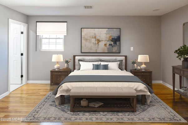 Bedroom, Interior, Wood Texture Flooring