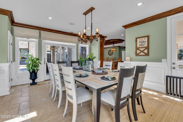 Chandelier, Dining room, Interior, Pendant Lights, Recessed Lighting