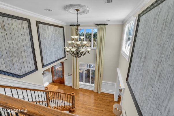 Chandelier, Interior, Wood Texture Flooring