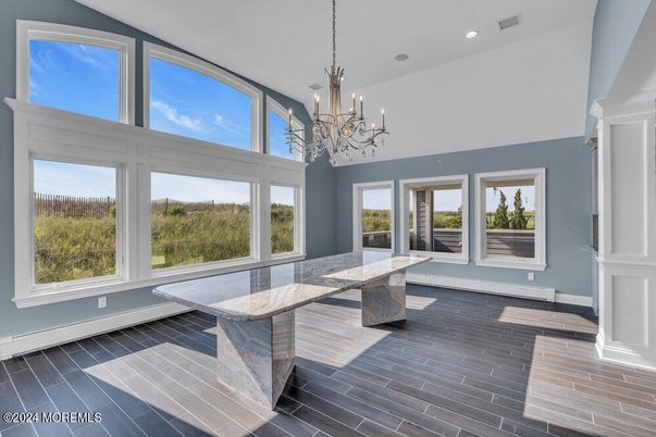 Chandelier, Interior, Recessed Lighting, Wood Texture Flooring