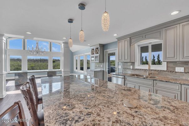 Interior, Kitchen, Pendant Lights, Recessed Lighting, Stainless Steel Appliances