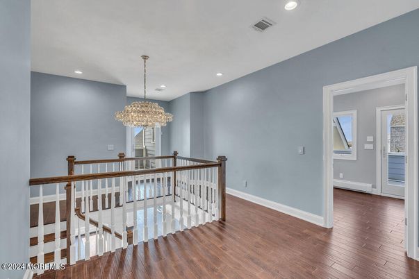 Chandelier, Interior, Recessed Lighting, Wood Texture Flooring
