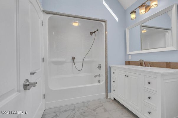 Bathroom, Dual Sink Vanities, Interior, Marble