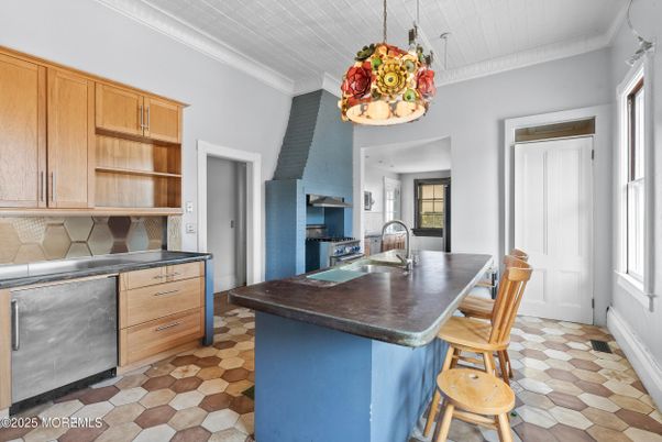 Interior, Kitchen, Pendant Lights, Stainless Steel Appliances