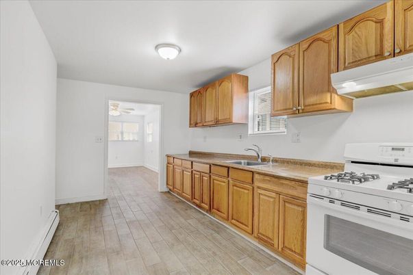 Interior, Kitchen, Wood Texture Flooring