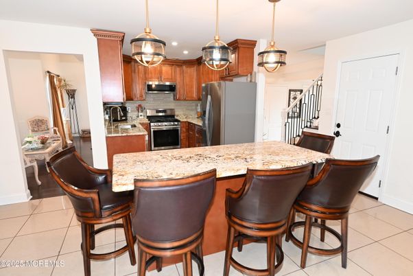 Interior, Kitchen, Pendant Lights, Recessed Lighting, Stainless Steel Appliances