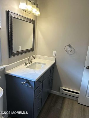 Bathroom, Interior, Wood Texture Flooring