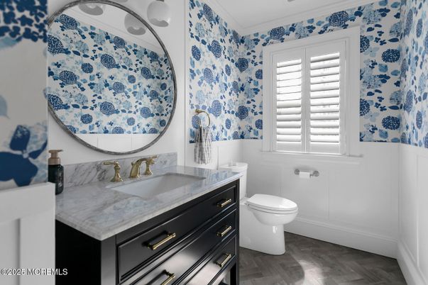 Bathroom, Interior, Wood Texture Flooring