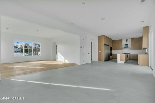 Empty room, Interior, Kitchen, Recessed Lighting