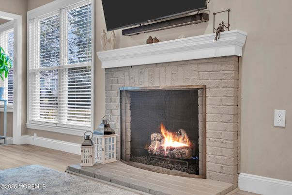 Fireplace, Interior, Wood Texture Flooring