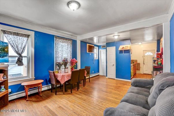 Dining room, Interior, Wood Texture Flooring