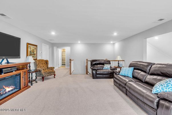 Fireplace, Interior, Living room, Recessed Lighting