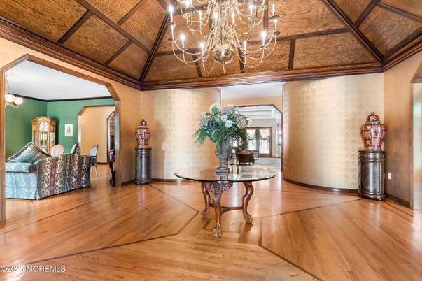 Chandelier, Interior, Wooden Ceilings, Wood Texture Flooring