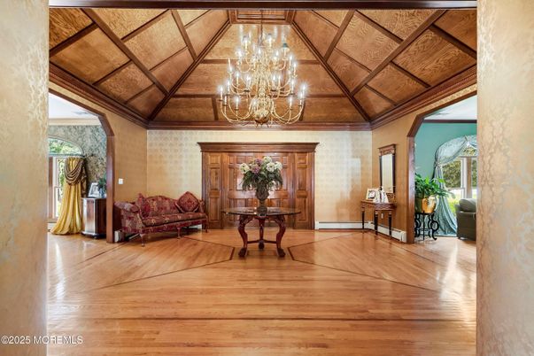 Chandelier, Interior, Wooden Beams, Wooden Ceilings, Wood Texture Flooring
