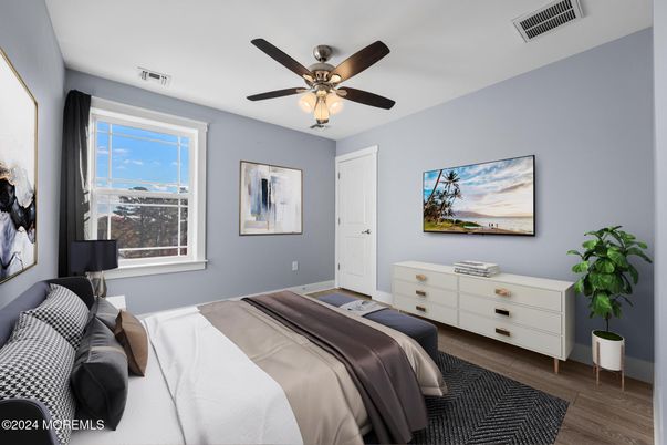Bedroom, Interior, Wood Texture Flooring